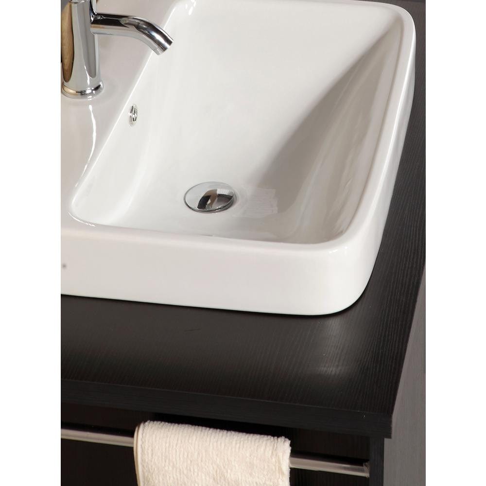 Design Element DEC083D | Washington 72" Double Sink Vanity Set in Espresso