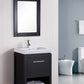 Design Element DEC091A | New York 24" Single Sink Vanity Set in Espresso