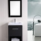 Design Element DEC091A | New York 24" Single Sink Vanity Set in Espresso