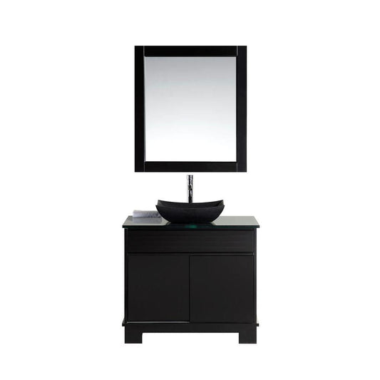 Design Element Vanities Design Element DEC105-36 | Oasis 36" Single Sink Vanity Set with Decorative Drawer in Espresso