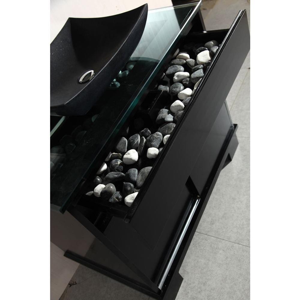 Design Element DEC105-36 | Oasis 36" Single Sink Vanity Set with Decorative Drawer in Espresso