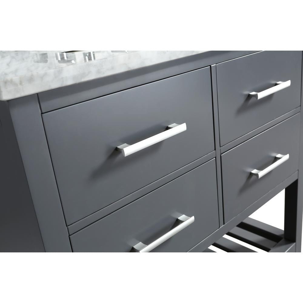 Design Element London Cambridge 36" Single Sink Vanity Set in Gray