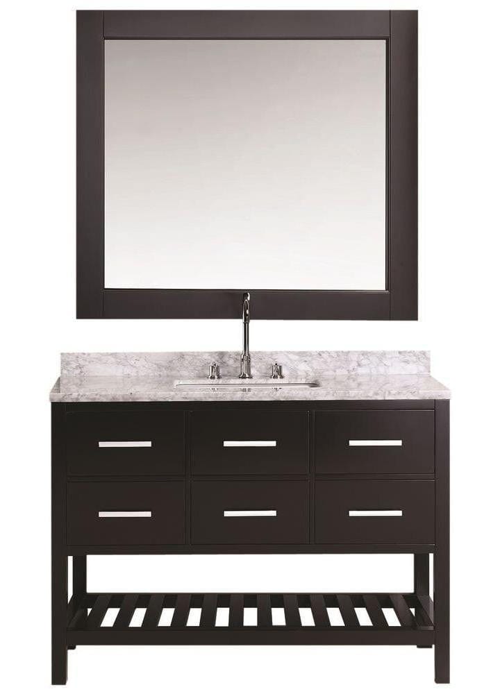 Design Element London 48" Single Sink Vanity Set in Espresso Finish | DEC077D-E