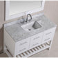Design Element London Cambridge 48" Single Sink Vanity Set in White Finish