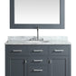 London 48" Single Sink Vanity Set in Gray Finish