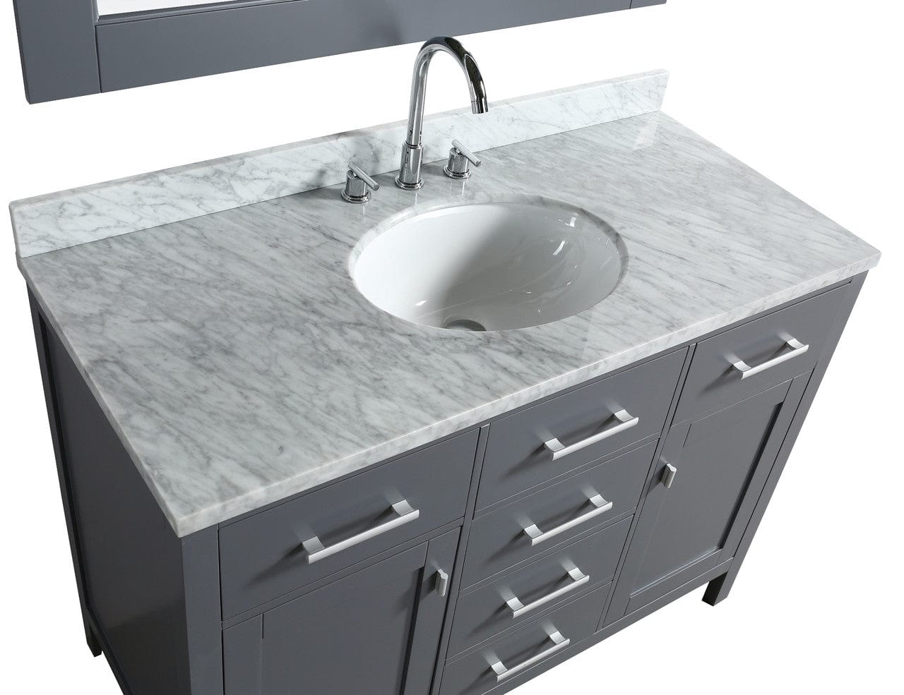 Design Element London Stanmark 48" Single Sink Vanity Set in Gray Finish