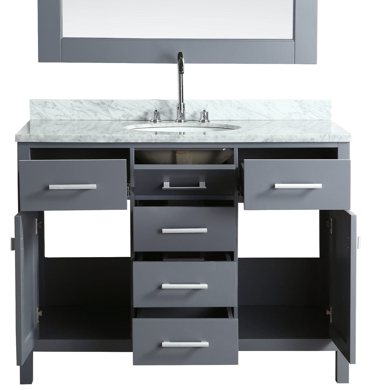 Design Element London Stanmark 48" Single Sink Vanity Set in Gray Finish