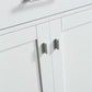 Design Element London Stanmark 54" Single Sink Vanity Set in White w/ Marble Top | DEC076H-W-WT