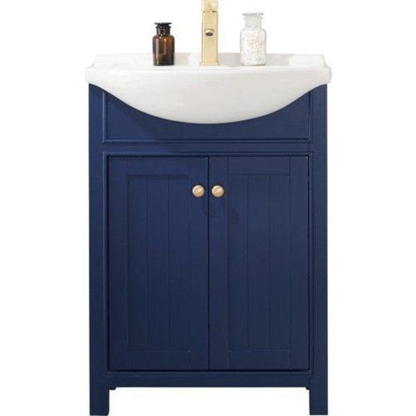 Design Element Marian 24" Blue Transitional Single Sink Vanity