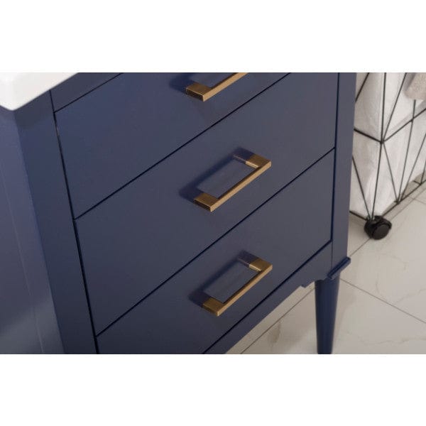 Design Element Mason 24" Blue Transitional Single Sink Vanity