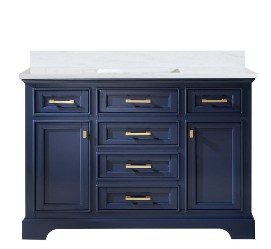 Design Element Milano 48" Blue Single Rectangular Sink Vanity ML-48-BLU