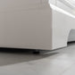 Design Element Milano 72" White Double Rectangular Sink Vanity leg adjustment