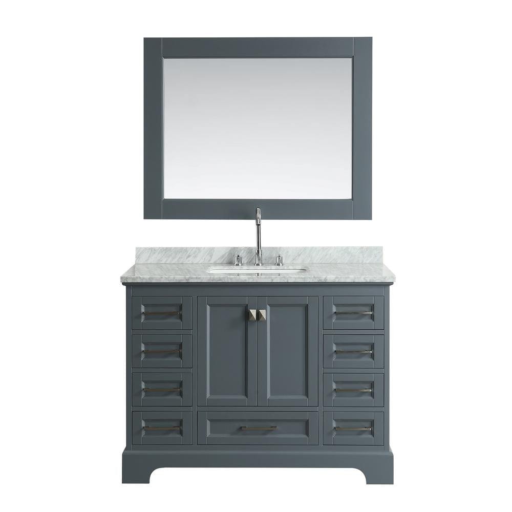 Design Element Omega 48" Single Sink Vanity in Gray | DEC068C-G 