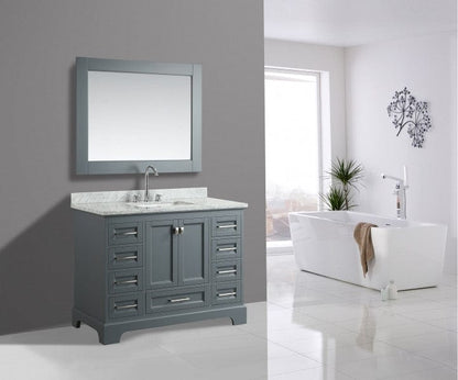 Design Element Omega 48" Single Sink Vanity in Gray | DEC068C-G