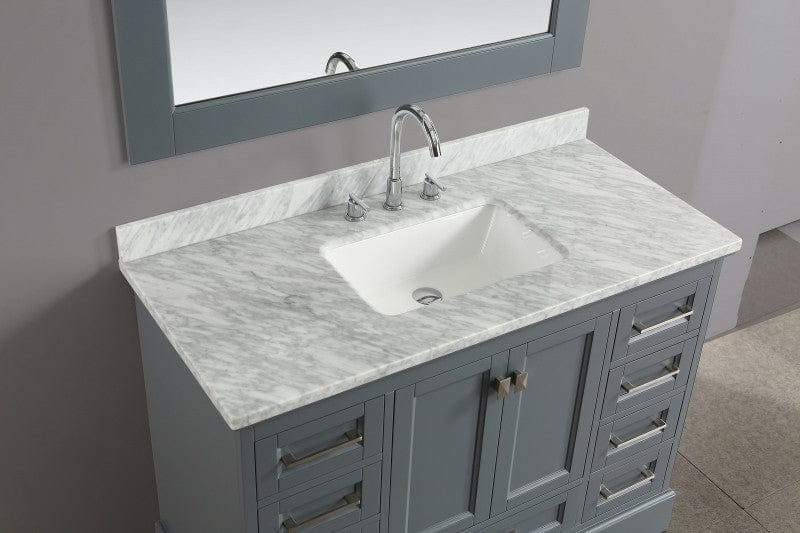 Design Element Omega 48" Single Sink Vanity in Gray | DEC068C-G