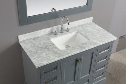 Design Element Omega 48" Single Sink Vanity in Gray | DEC068C-G