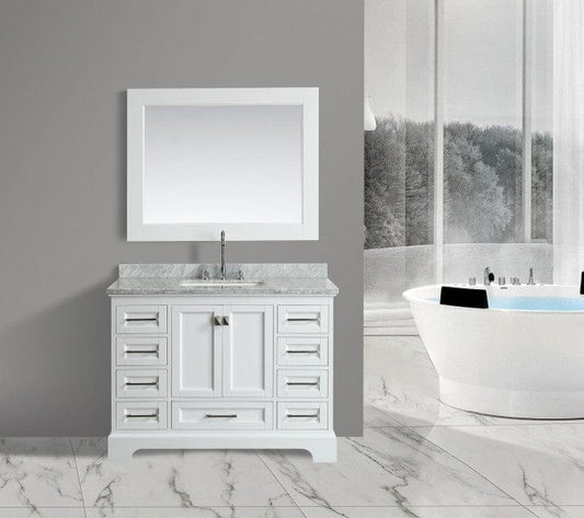 Design Element Omega 48" Single Sink Vanity in White | DEC068C-W