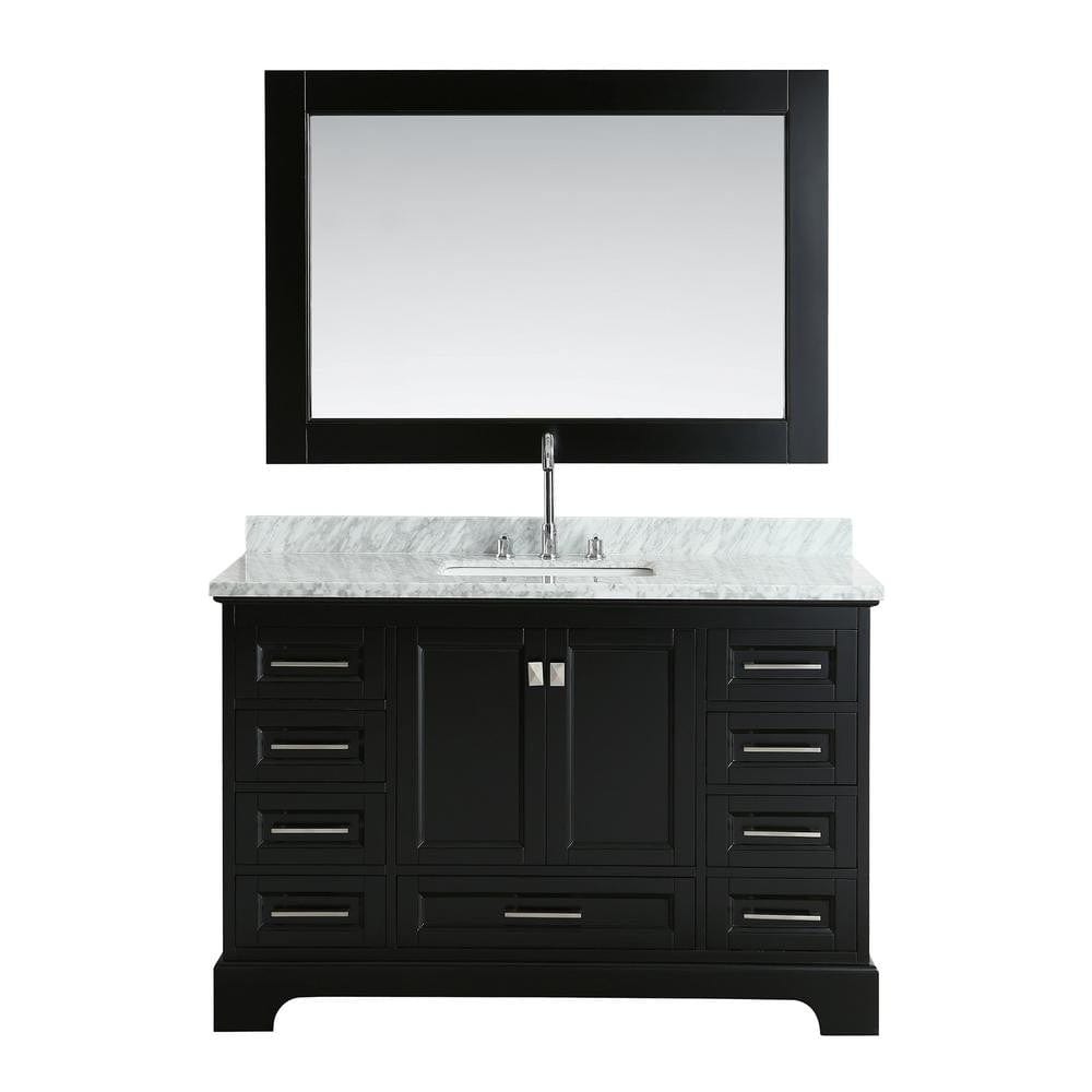 Design Element Omega 54" Single Sink Vanity in Espresso | DEC068D-E