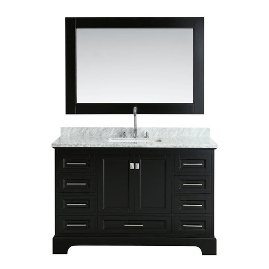 Design Element Omega 54" Single Sink Vanity in Espresso | DEC068D-E