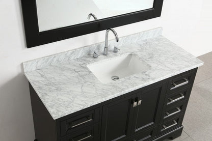 Design Element Omega 54" Single Sink Vanity in Espresso | DEC068D-E