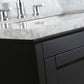 Design Element Omega 61" Double Sink Vanity in Espresso | DEC068A-E