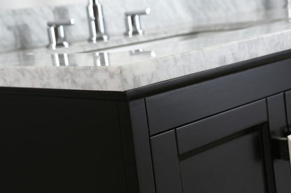 Design Element Omega 61" Double Sink Vanity in Espresso | DEC068A-E