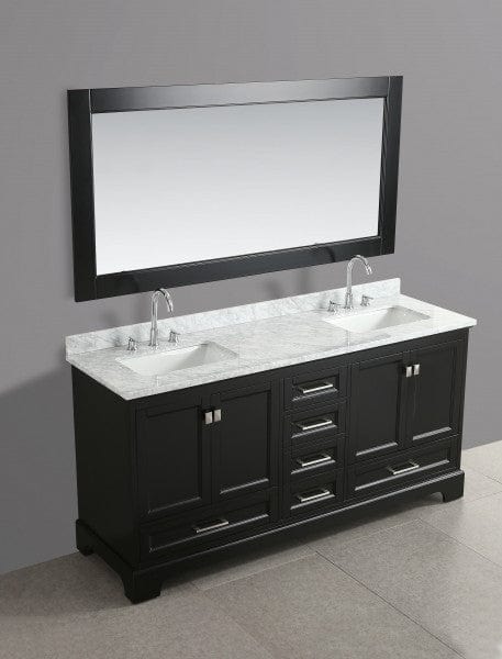 Design Element Omega 72" Double Sink Vanity in Espresso | DEC068B-E