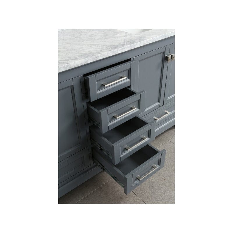 Design Element Omega 72" Double Sink Vanity in Gray | DEC068B-G