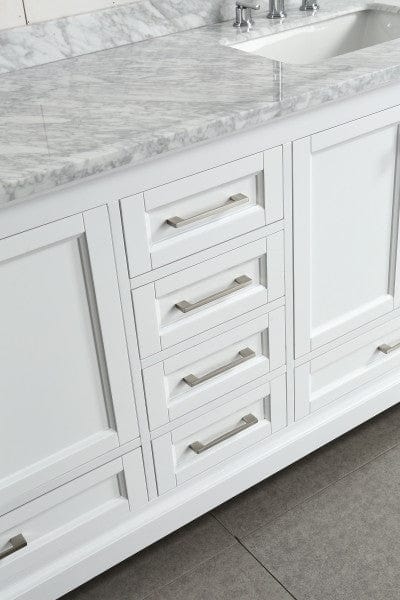 Design Element Omega 72" Double Sink Vanity in White | DEC068B-W