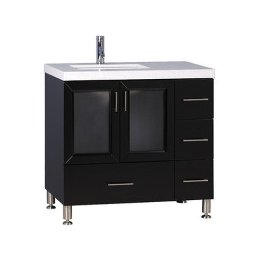 Design Element Westfield 36" Single Sink Vanity in Espresso