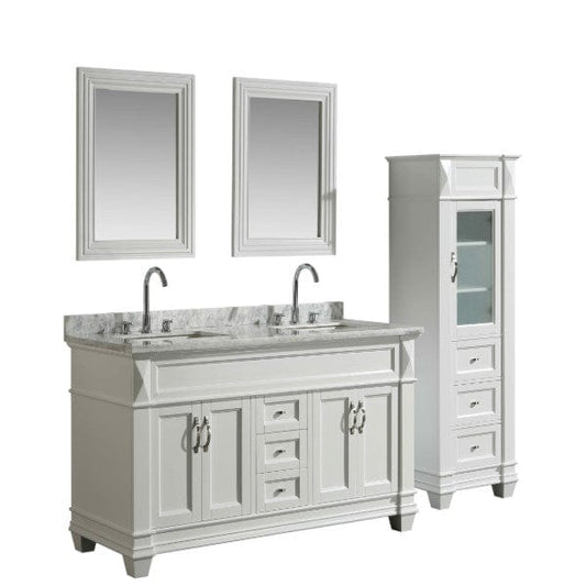 White Transitional Vanity