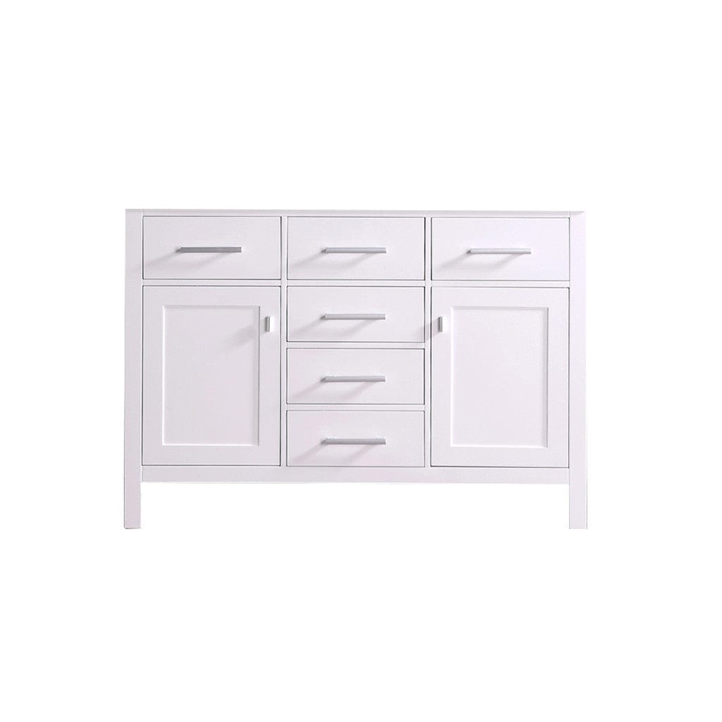 Design Element DEC076C-W-CB | London 48" Single Sink Base Cabinet in White