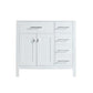 Design Element DEC076DR-W-CB | London 36" Single Sink Base Cabinet in White