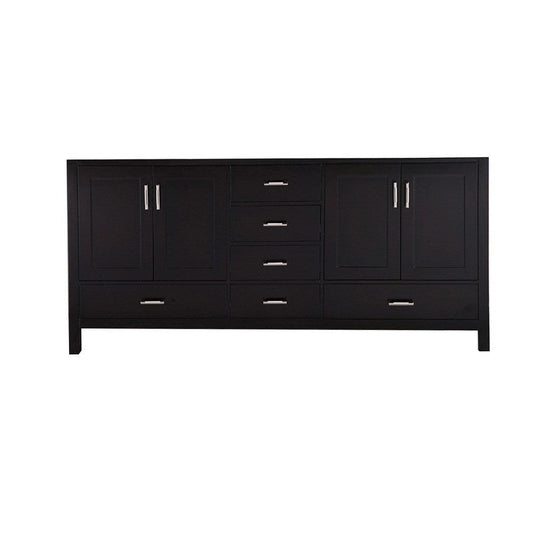 Design Element DEC301-B-CB | London 72" Double Sink Base Cabinet with Bottom Drawers