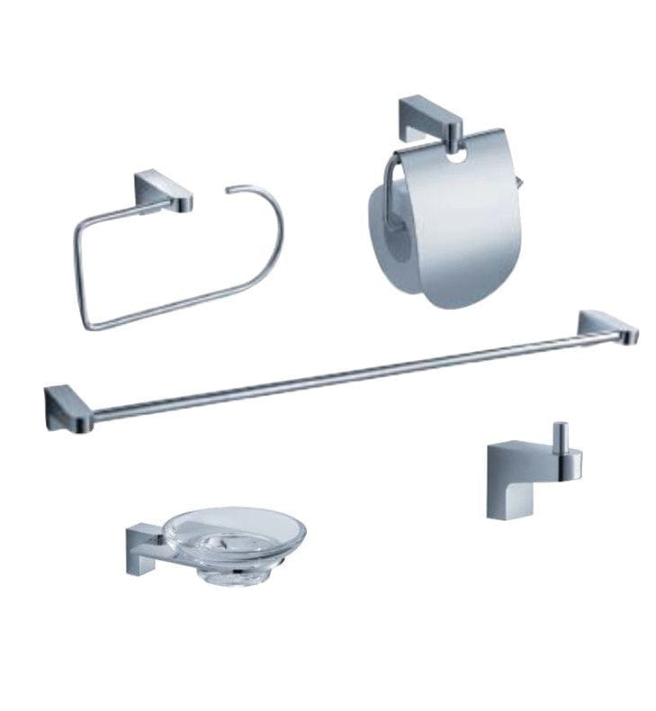 FAC2300 | Fresca Generoso 5-Piece Bathroom Accessory Set - Chrome