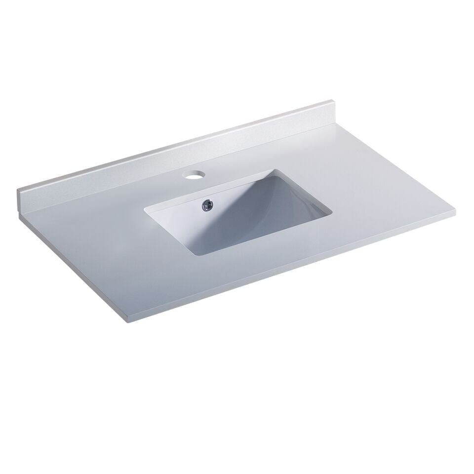 Fresca Oxford 36 White Countertop with Undermount Sink