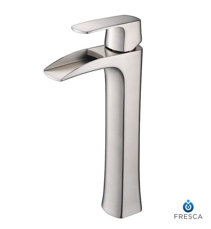 FFT3072BN | Fresca Fortore Single Hole Vessel Mount Bathroom Vanity Faucet - Brushed Nickel