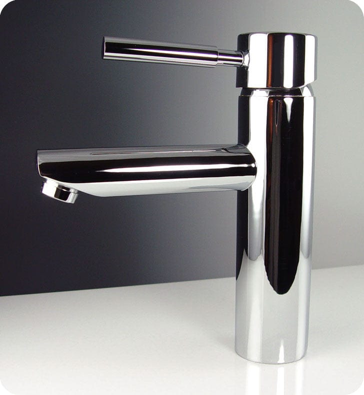 FFT1040CH | Fresca Tartaro Single Hole Mount Bathroom Vanity Faucet - Chrome