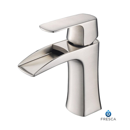 Fresca Fortore Single Hole Mount Bathroom Vanity Faucet - Brushed Nickel