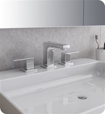 FFT3801CH | Fresca Sesia Widespread Mount Bathroom Vanity Faucet - Chrome