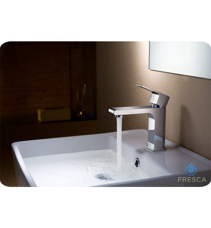 FFT9151CH | Fresca Allaro Single Hole Mount Bathroom Vanity Faucet - Chrome