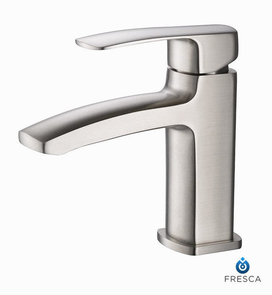 FFT9161BN | Fresca Fiora Single Hole Mount Bathroom Vanity Faucet - Brushed Nickel