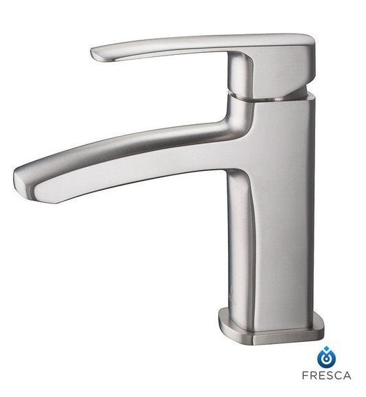 FFT9161BN | Fresca Fiora Single Hole Mount Bathroom Vanity Faucet - Brushed Nickel