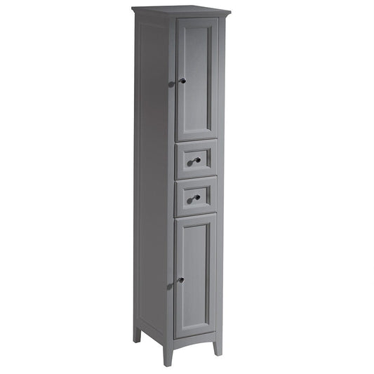 Fresca Oxford 14" Gray Tall Bathroom Linen Cabinet