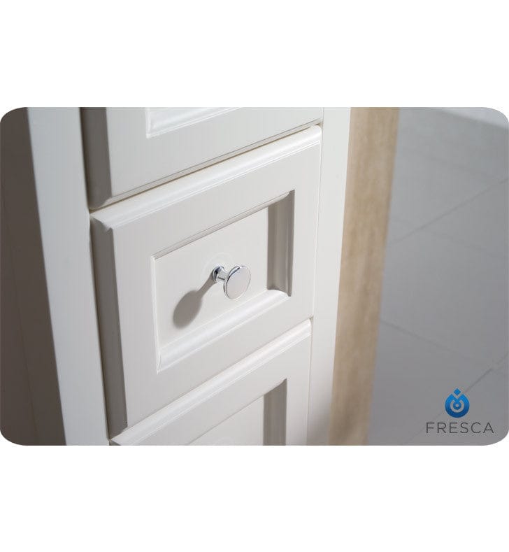 FST2060AW | Fresca Oxford Antique White Tall Bathroom Linen Cabinet