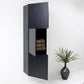 FST8090BW | Fresca Black Bathroom Linen Side Cabinet w/ 3 Large Storage Areas