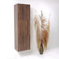 FST8090GW | Fresca Walnut Bathroom Linen Side Cabinet w/ 3 Large Storage Areas
