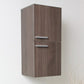 FST8091GO | Fresca Gray Oak Bathroom Linen Side Cabinet w/ 2 Storage Areas