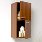 FST8091TK | Fresca Teak Bathroom Linen Side Cabinet w/ 2 Storage Areas