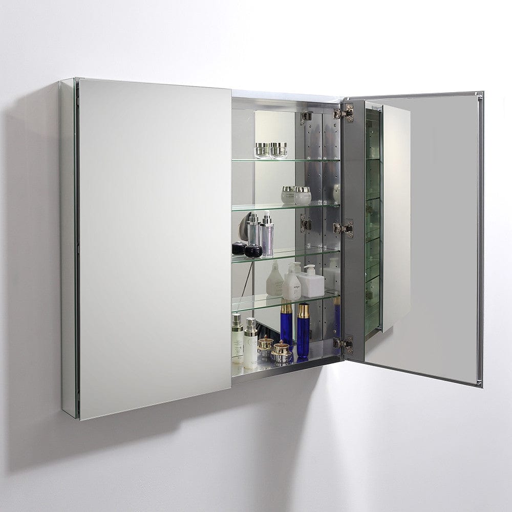 Fresca 40 Wide x 36 Tall Bathroom Medicine Cabinet w/ Mirrors